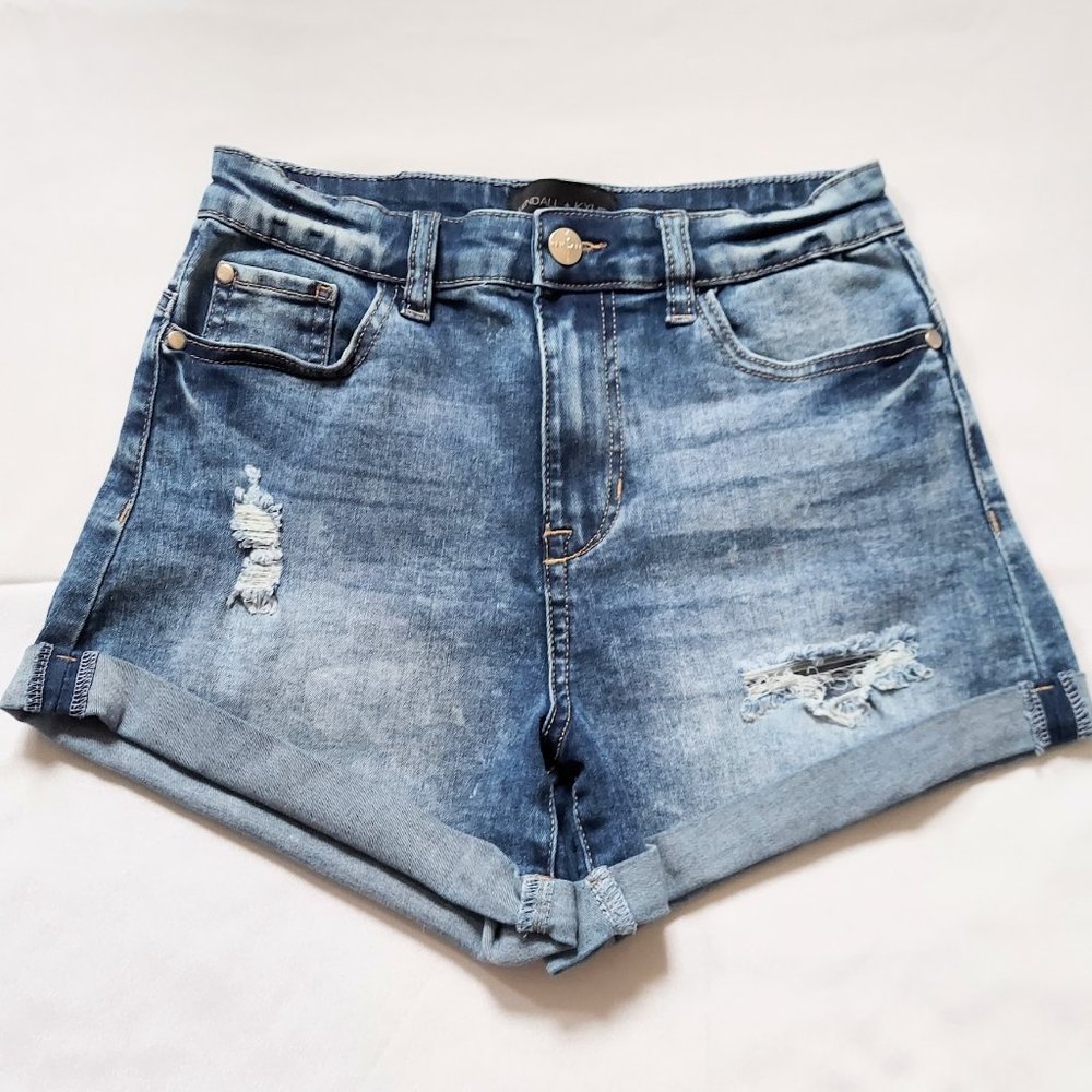 Kendall + Kylie The Icon Shorts Size US 3 EU 26 Denim Mid Rise Blue
